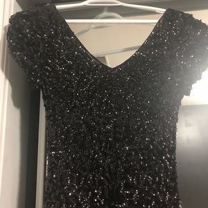 Beaded black dress